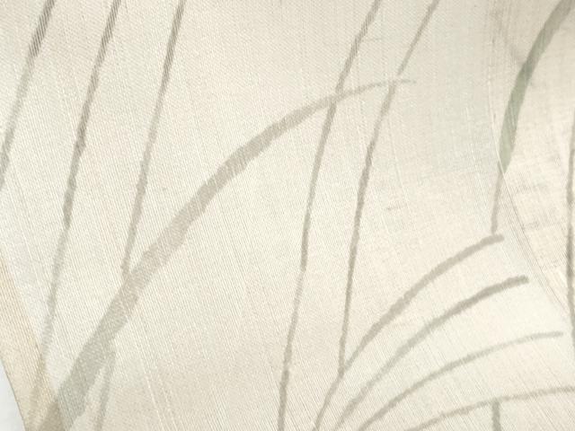 平和屋着物＊夏物　紗紬　稲穂　草花文　正絹　逸品　CABH3915th