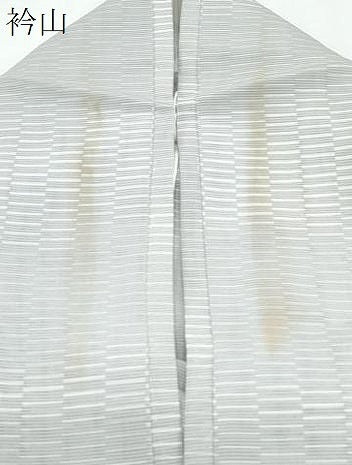 平和屋着物＊夏物　小紋　絽　横段文　正絹　逸品　CABH3920th