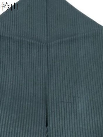 平和屋着物＊夏物　紗紬　間道　黒地　正絹　逸品　CABH3922th