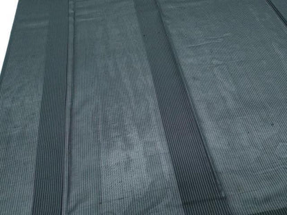 平和屋着物＊夏物　紗紬　間道　黒地　正絹　逸品　CABH3922th