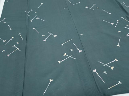 平和屋着物＊夏物　小紋　絽　抽象紋様　正絹　逸品　未使用　CABH3926th
