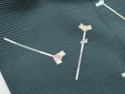 平和屋着物＊夏物　小紋　絽　抽象紋様　正絹　逸品　未使用　CABH3926th