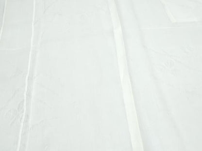 平和屋着物＊夏物　長襦袢　草葉紋紗　小千谷ちぢみ織物謹製　反端付き　麻　逸品　CABH3934th