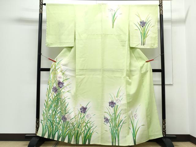 平和屋着物＊夏物　訪問着　絽　草花文　正絹　逸品　CABH3941th