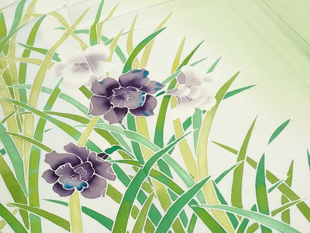 平和屋着物＊夏物　訪問着　絽　草花文　正絹　逸品　CABH3941th