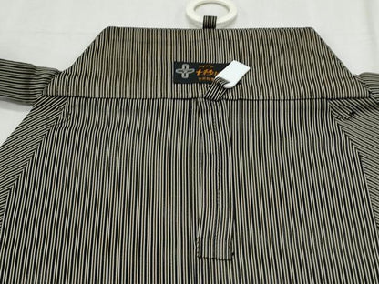 平和屋着物＊夏物　男性　馬乗り袴　縦絽　縞　正絹　逸品　CABH3947th