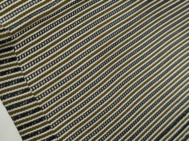 平和屋着物＊夏物　男性　馬乗り袴　縦絽　縞　正絹　逸品　CABH3947th