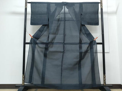 平和屋着物＊夏物　本場大島紬　夏大島　吉祥文　正絹　逸品　CABH3948th