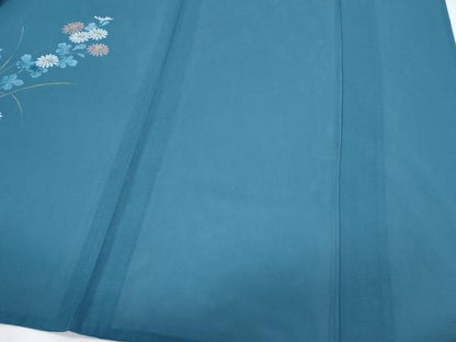 平和屋着物＊夏物　訪問着　絽　手描き　草花文　正絹　逸品　CABH3951th