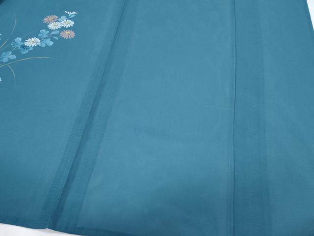 平和屋着物＊夏物　訪問着　絽　手描き　草花文　正絹　逸品　CABH3951th