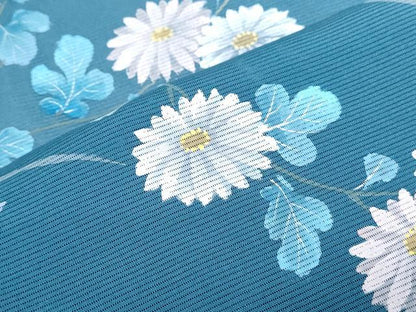 平和屋着物＊夏物　訪問着　絽　手描き　草花文　正絹　逸品　CABH3951th