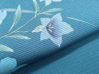 平和屋着物＊夏物　訪問着　絽　手描き　草花文　正絹　逸品　CABH3951th