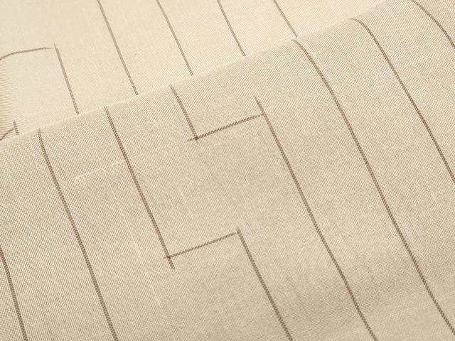 平和屋着物＊夏物　紗紬　幾何学文様　正絹　逸品　CABH3952th