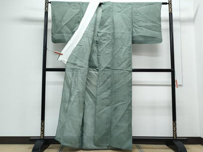 平和屋着物＊夏物　上布　色無地　革色　麻　逸品　CABH3954th