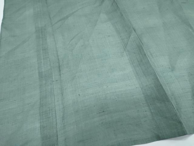 平和屋着物＊夏物　上布　色無地　革色　麻　逸品　CABH3954th