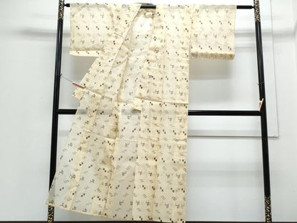 平和屋着物＊夏物　本場琉球絣　正絹　逸品　CABH3958th