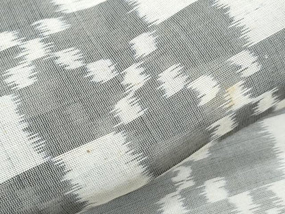 平和屋着物＊夏物　小紋　紗　市松吉祥文　綿麻　逸品　CABH3959th