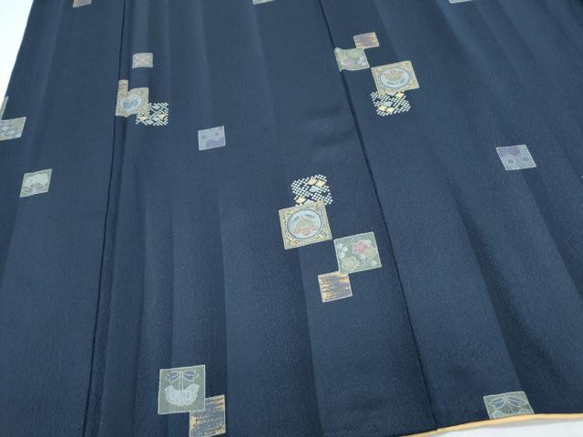 平和屋着物●上質な小紋　色紙重ね花文　金彩　正絹　逸品　CABH3966th