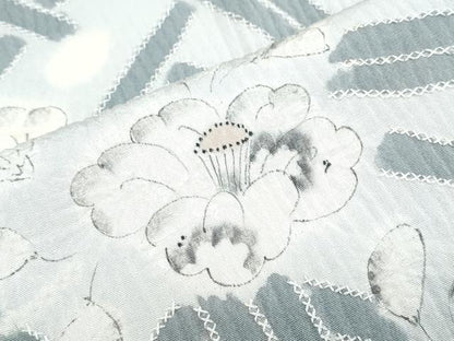 平和屋着物●訪問着　辻が花　刺繍　正絹　逸品　CABH3967th