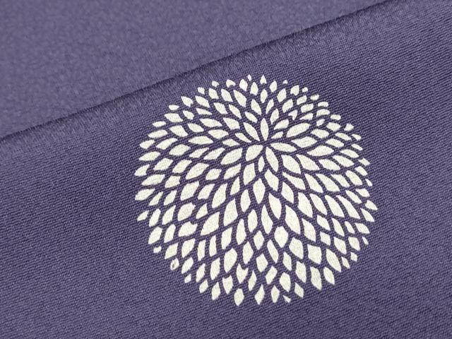 平和屋着物●上質な小紋　菊　金彩　正絹　逸品　CABH3969th