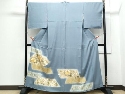 平和屋着物●豪華色留袖　駒刺繍　更紗花唐草文　暈し染め　金彩　正絹　逸品　CABH3972th