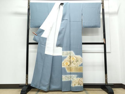 平和屋着物●豪華色留袖　駒刺繍　更紗花唐草文　暈し染め　金彩　正絹　逸品　CABH3972th