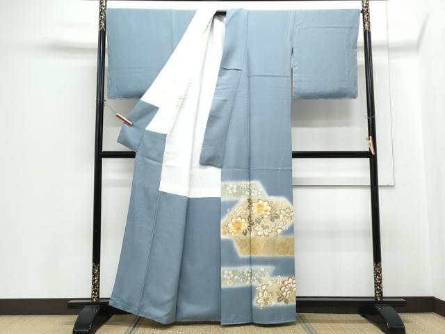 平和屋着物●豪華色留袖　駒刺繍　更紗花唐草文　暈し染め　金彩　正絹　逸品　CABH3972th
