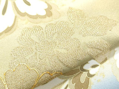平和屋着物●豪華色留袖　駒刺繍　更紗花唐草文　暈し染め　金彩　正絹　逸品　CABH3972th