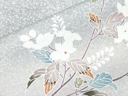 平和屋着物●訪問着　友禅　枝花文　暈し染め　正絹　逸品　CABH3974th