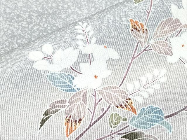 平和屋着物●訪問着　友禅　枝花文　暈し染め　正絹　逸品　CABH3974th