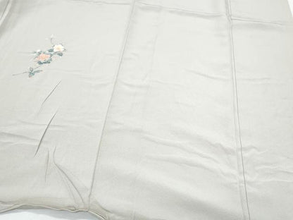 平和屋着物●訪問着　友禅　草花文　暈し染め　正絹　逸品　CABH3977th
