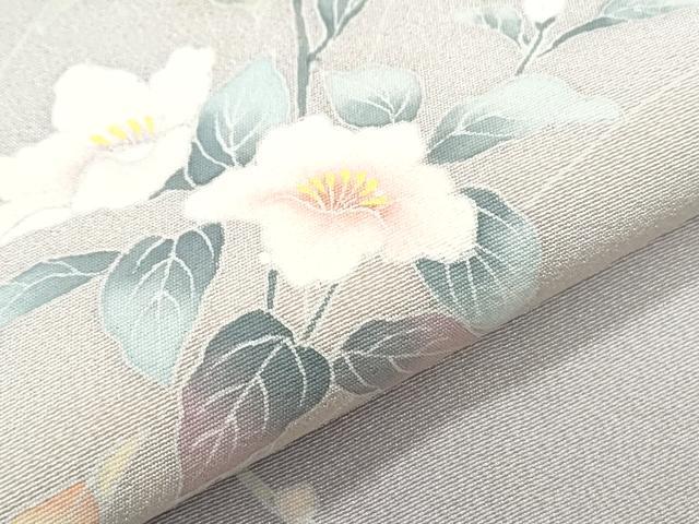 平和屋着物●訪問着　友禅　草花文　暈し染め　正絹　逸品　CABH3977th