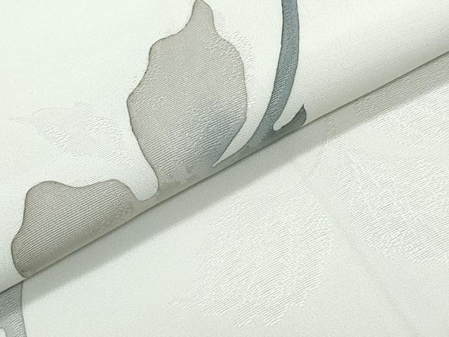平和屋着物●上質な小紋　地紋起こし　草葉文　正絹　逸品　CABH3984th