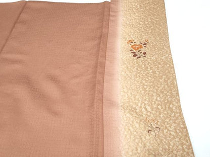 平和屋着物●豪華色留袖　駒刺繍　正倉院花文　暈し染め　金銀彩　正絹　逸品　CABH3987th