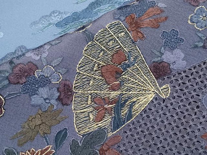 平和屋着物●中国三大刺繍　スワトウ相良刺繍　総刺繍　訪問着　翠山刺繍　花車几帳文　暈し染め　金糸　正絹　逸品　CABH3988th