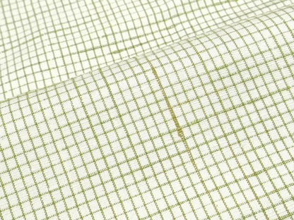 平和屋着物●上質な紬　格子文　正絹　逸品　CABH3997th