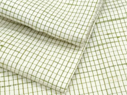 平和屋着物●上質な紬　格子文　正絹　逸品　CABH3997th