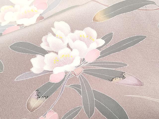 平和屋着物●訪問着　友禅　作家物　草花文　暈し染め　正絹　逸品　CABH4000th