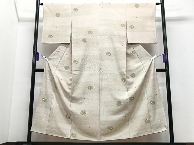平和屋着物■小紋　舞花文　暈し染め　洗える着物　CABH4005xe