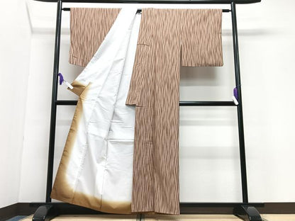 平和屋着物■小紋　縞　洗える着物　CABH4011xe