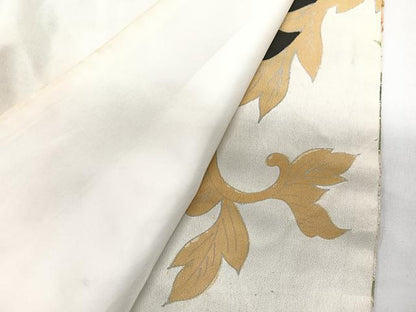 平和屋着物■豪華黒留袖　花鳥文　正絹　逸品　CABH4023xe