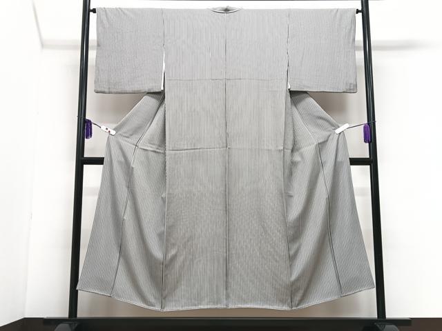 平和屋着物■上質な小紋　縞　正絹　逸品　CABH4029xe