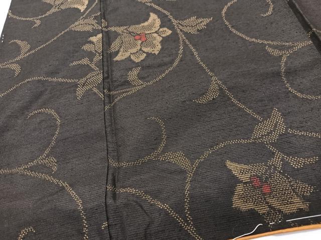 平和屋着物■上質な紬　花唐草文　正絹　逸品　未使用　CABH4030xe