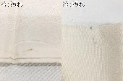 平和屋着物■長襦袢　袷　雲取り地紋　半衿刺繍　正絹　逸品　CABH4038xe