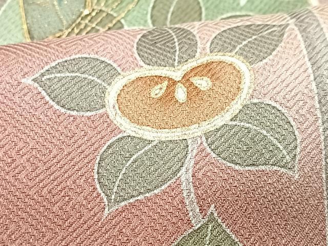 平和屋着物■訪問着　駒刺繍　枝花文　橘　暈し染め　金彩　正絹　逸品　CABH4040xe