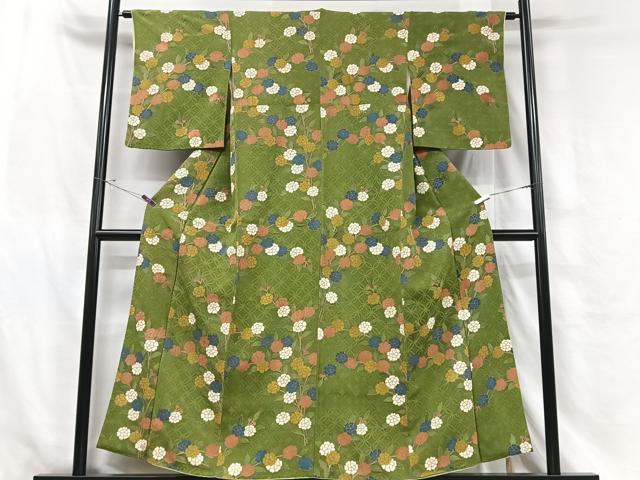 平和屋着物■訪問着　草花文　金彩　正絹　逸品　CABH4043xe