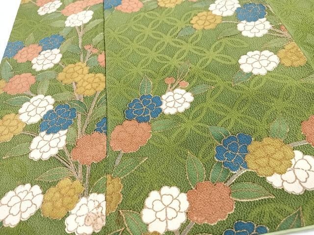 平和屋着物■訪問着　草花文　金彩　正絹　逸品　CABH4043xe