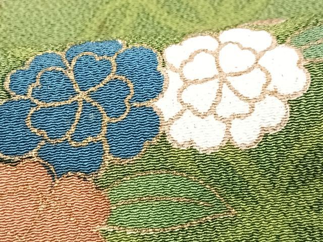 平和屋着物■訪問着　草花文　金彩　正絹　逸品　CABH4043xe