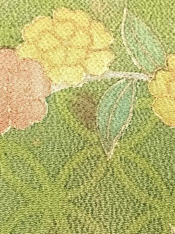 平和屋着物■訪問着　草花文　金彩　正絹　逸品　CABH4043xe