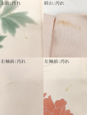 平和屋着物■訪問着　草花文　暈し染め　正絹　逸品　CABH4045xe
